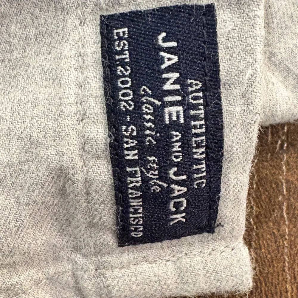 Boys‎ Janie and Jack Gray Casual Button Down Shirt Size 8